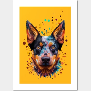 Cute Australian Cattle Dog Posters and Art